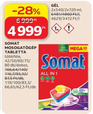 Somat Mosogatógép Tabletta