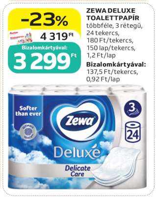 Zewa Deluxe toalettpapír
