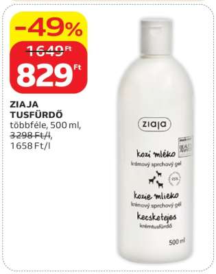 Ziaja tusfürdő