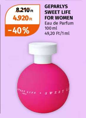 GEPARLYS SWEET LIFE FOR WOMEN