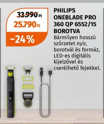 PHILIPS ONEBLADE PRO 360 QP 6552/15 BOROTVA