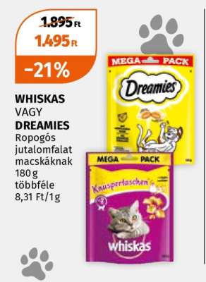 WHISKAS VAGY DREAMIES