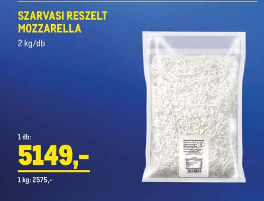 SZARVASI RESZELT MOZZARELLA