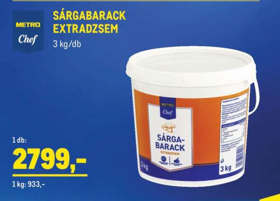 METRO Chef SÁRGABARACK EXTRADZSEM
