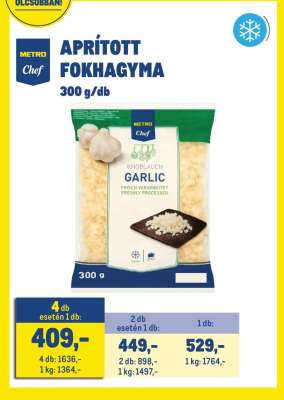 APRÍTOTT FOKHAGYMA