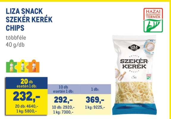 LIZA SNACK SZEKÉR KERÉK CHIPS