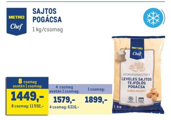 METRO Chef SAJTOS POGÁCSA