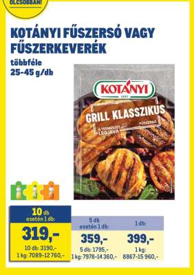 KOTÁNYI FŰSZERSÓ VAGY FŰSZERKEVERÉK