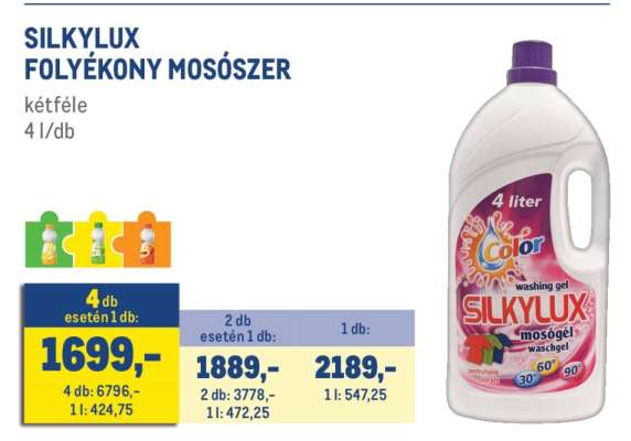SILKYLUX FOLYÉKONY MOSÓSZER