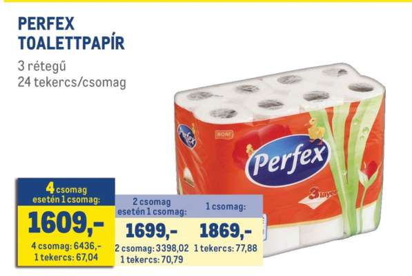 PERFEX TOALETTPAPÍR