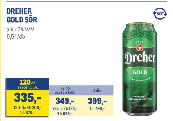 Dreher Gold sör