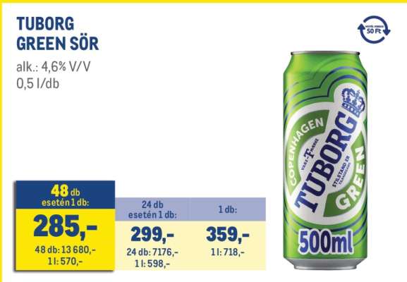 Tuborg Green sör