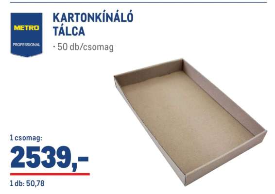 KARTONKÍNÁLÓ TÁLCA