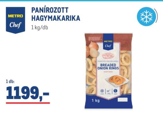 METRO Chef PANÍROZOTT HAGYMAKARIKA