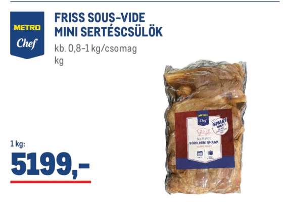 FRISS SOUS-VIDE MINI SERTÉSCSÜLÖK