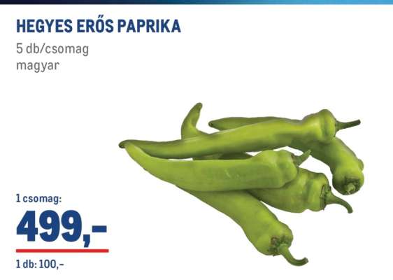 Hegyes erős paprika