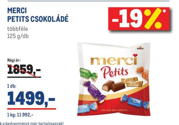 MERCI PETITS CSOKOLÁDÉ
