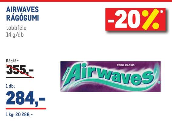 AIRWAVES Rágógumi
