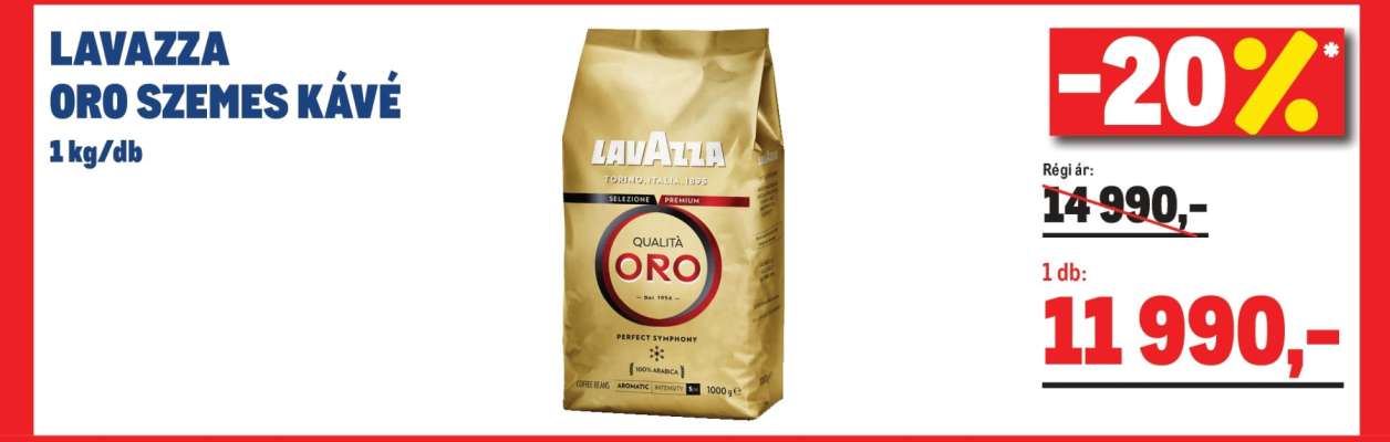 LAVAZZA ORO SZEMES KÁVÉ