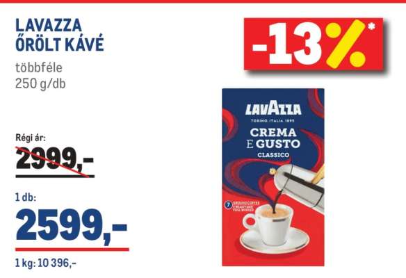 LAVAZZA Őrölt kávé