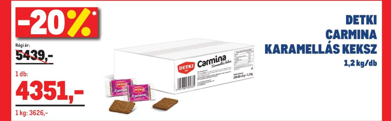 DETKI CARMINA KARAMELLÁS KEKSZ