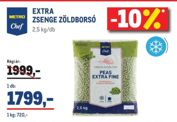 METRO Chef EXTRA ZSENGE ZÖLDBORSÓ