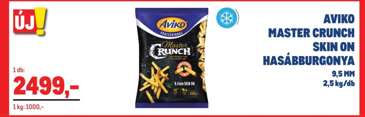 AVIKO MASTER CRUNCH SKIN ON HASÁBBURGONYA