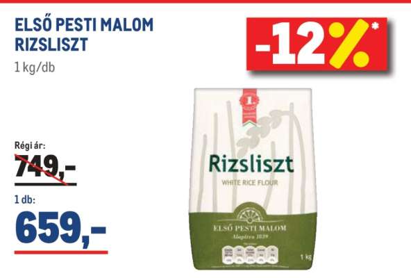 ELSŐ PESTI MALOM RIZSLISZT