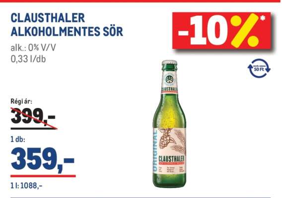 CLAUSTHALER ALKOHOLMENTES SÖR