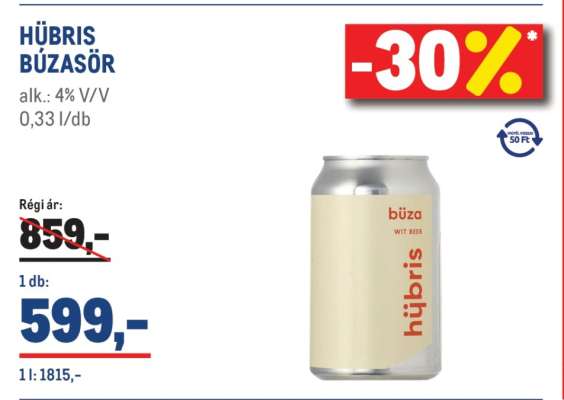 HÜBRIS BÚZASÖR