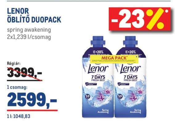 Lenor Öblítő Duopack
