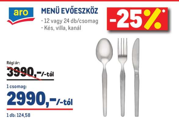 aro MENÜ EVŐESZKÖZ