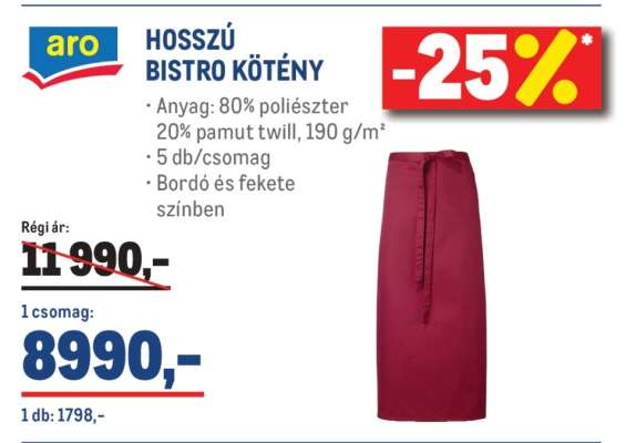 aro HOSSZÚ BISTRO KÖTÉNY