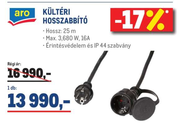 aro KÜLTÉRI HOSSZABBÍTÓ