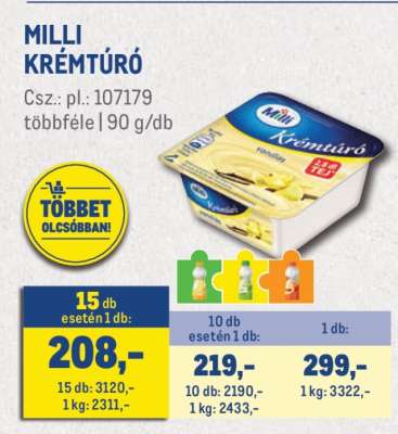 MILLI﻿﻿ Krémtúró
