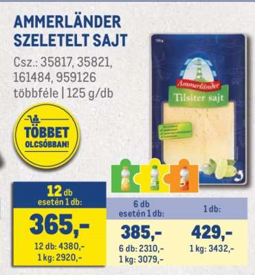 AMMERLÄNDER SZELETELT SAJT
