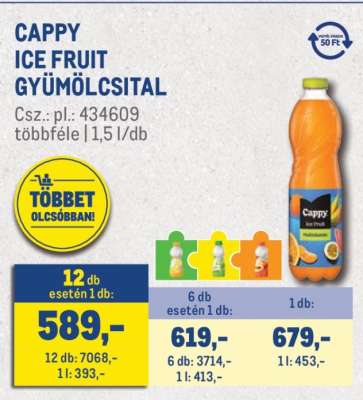 Cappy Ice Fruit gyümölcsital