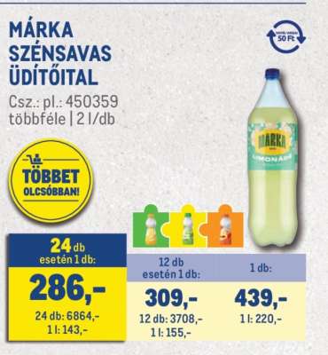 Márka Szénsavas Üdítőital