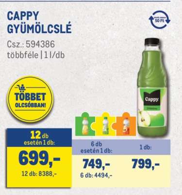 Cappy gyümölcslé