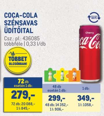 Coca-Cola szénsavas üdítőital