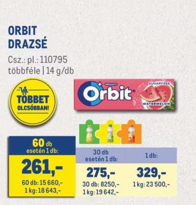 Orbit drazsé