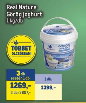 REAL NATURE Görög joghurt