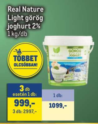 Real Nature Light görög joghurt 2%