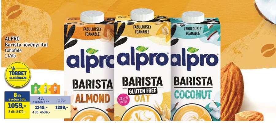 ALPRO BARISTA NÖVÉNYI ITAL