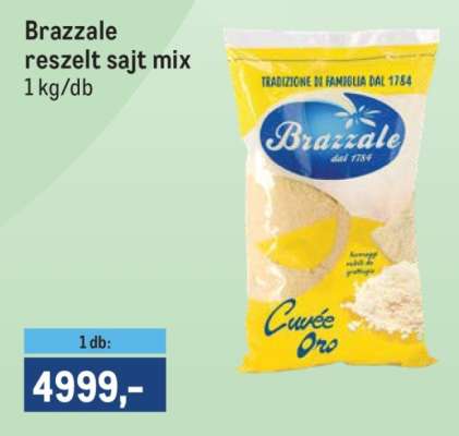 Brazzale reszelt sajt mix