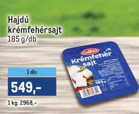 HAJDÚ KRÉMFEHÉRSAJT