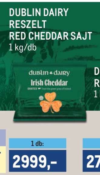 DUBLIN DAIRY RESZELT RED CHEDDAR SAJT