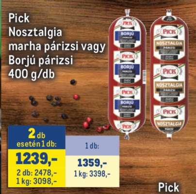 Pick Nosztalgia marha párizsi vagy Borjú párizsi
