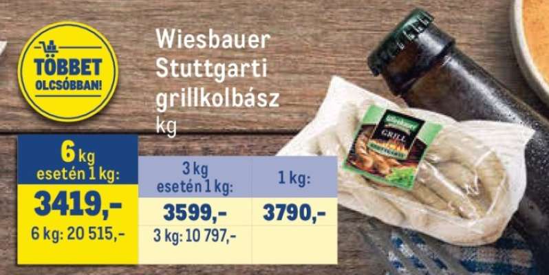 Wiesbauer Stuttgarti grillkolbász