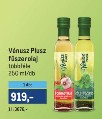 VÉNUSZ PLUSZ Fűszerolaj